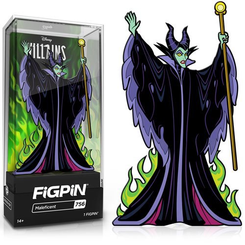 Disney Sleeping Beauty: FiGPiN Enamel Pin Maleficent [756] - Fugitive Toys