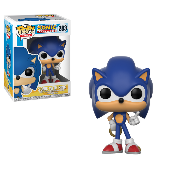 Sonic The Hedgehog Pop! Vinyl Figure Sonic with Ring [283] - Fugitive Toys