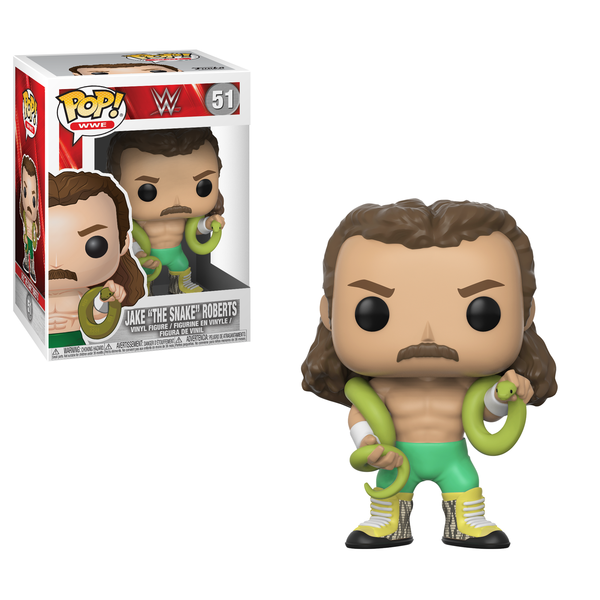 WWE Pop! Vinyl Figure Jake the Snake Roberts [51] - Fugitive Toys