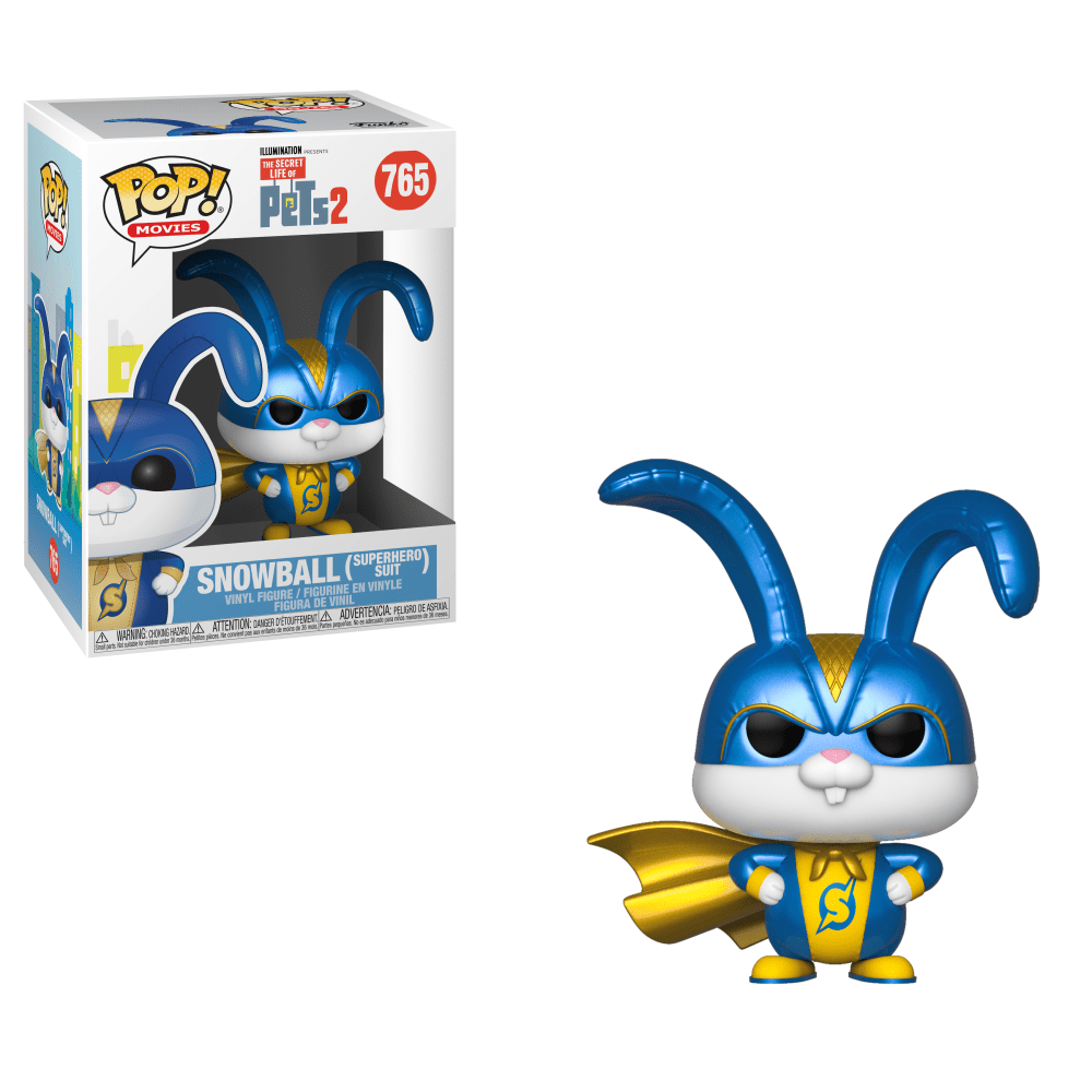 Secret Life of Pets 2 Pop! Vinyl Figure Snowball Superhero Suit [765] - Fugitive Toys