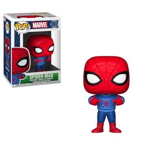 Marvel Pop! Vinyl Figure Spider-Man (Ugly Sweater) [397] - Fugitive Toys