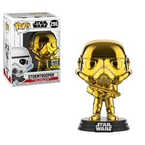 Star Wars Pop! Vinyl Figures Gold Chrome Stormtrooper [296] - Fugitive Toys
