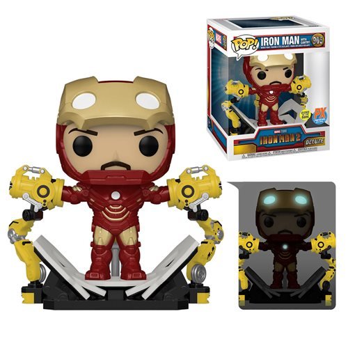 Marvel Pop! Deluxe Vinyl Figure Iron Man with Gantry [905] - Fugitive Toys