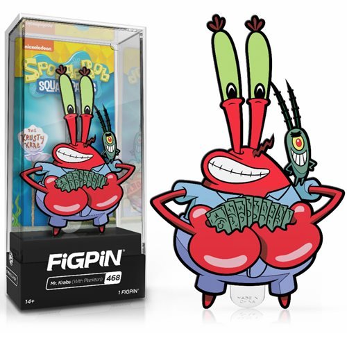 Spongebob Squarepants: FiGPiN Enamel Pin Mr. Krabs with Plankton [468] - Fugitive Toys