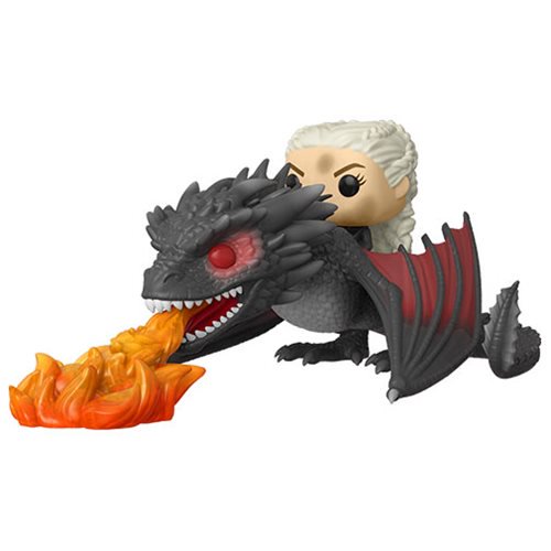 Game of Thrones Pop! Vinyl Figure Daenerys on Fiery Drogon - Fugitive Toys