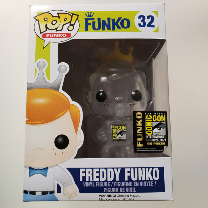 Freddy Funko Pop! Vinyl Figure Clear SDCC Sign (LE96) [32] *CREASED* - Fugitive Toys