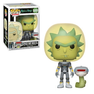 Rick and Morty Pop! Vinyl Figure Space Suit Rick with Snake [689] - Fugitive Toys