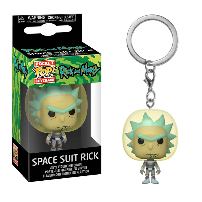Rick and Morty Pocket Pop! Keychain Space Suit Rick - Fugitive Toys