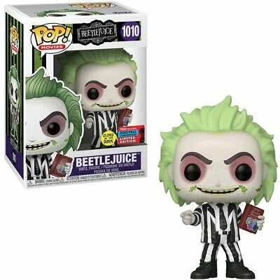 Beetlejuice Pop! Vinyl Figure Beetlejuice with Handbook Glow (2020 Fall Convention) [1010] - Fugitive Toys