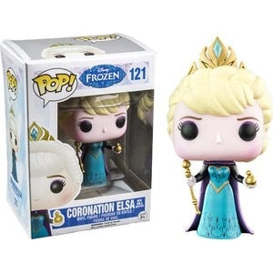 Frozen Pop! Vinyl Figures Coronation Elsa with Orb and Scepter [121] - Fugitive Toys