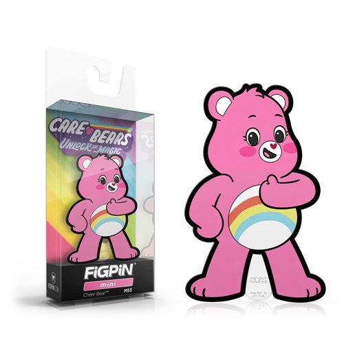 Care Bears Unlock the Magic: FiGPiN Mini Enamel Pin Cheer Bear [M53] - Fugitive Toys
