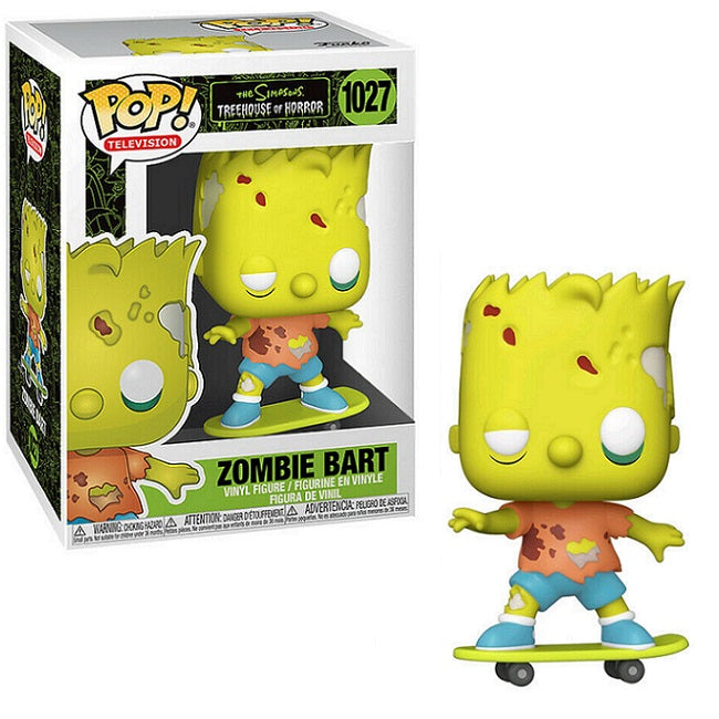 The Simpsons Treehouse of Horror Pop! Vinyl Figure Zombie Bart [1027] - Fugitive Toys