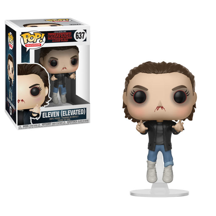 Stranger Things Pop Vinyl Figure Eleven Elevated 637 Fugitive