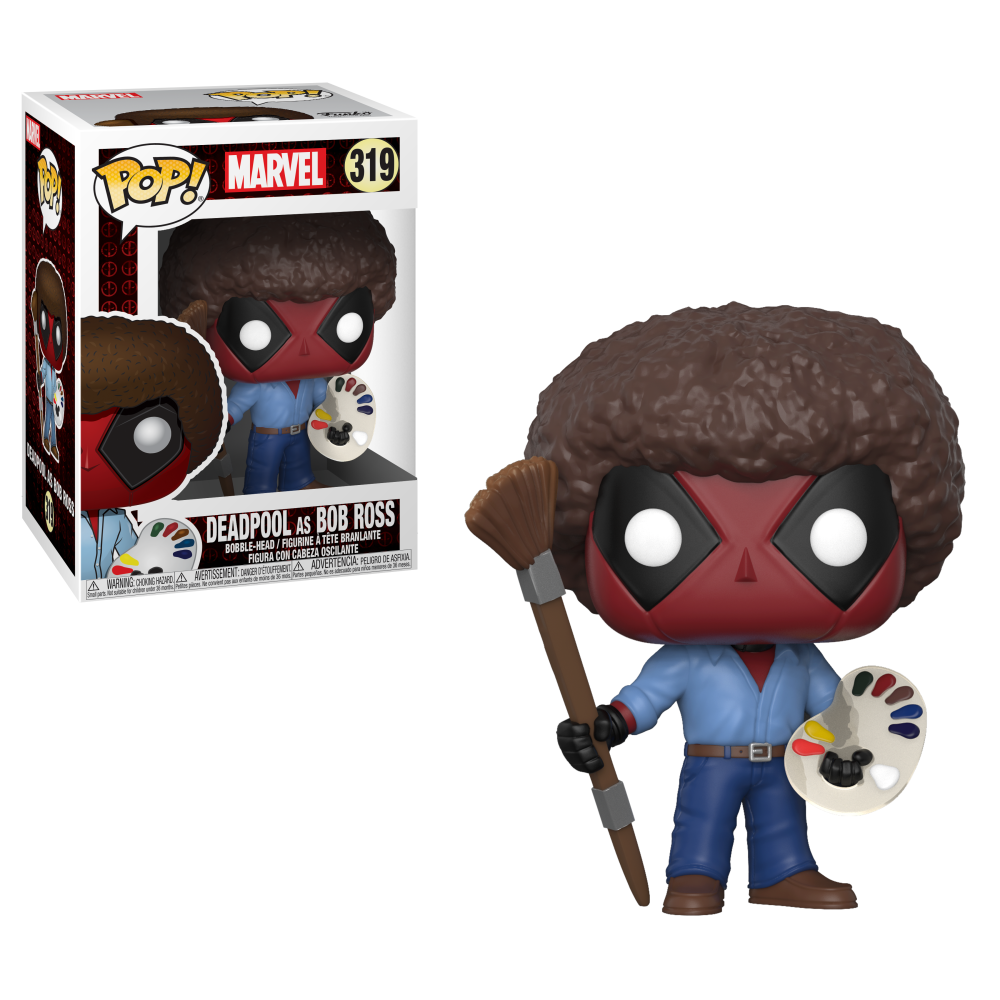 Marvel Pop! Vinyl Figure Deadpool as Bob Ross [Deadpool] [319] - Fugitive Toys
