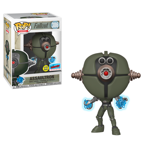 Fallout Pop! Vinyl Figure Assaultron Glow [NYCC 2018 Exclusive] [386] - Fugitive Toys