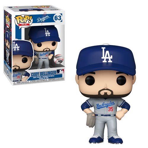 MLB Pop! Vinyl Figure Cody Bellinger (Road Uniform) [Los Angeles Dodgers] [63] - Fugitive Toys