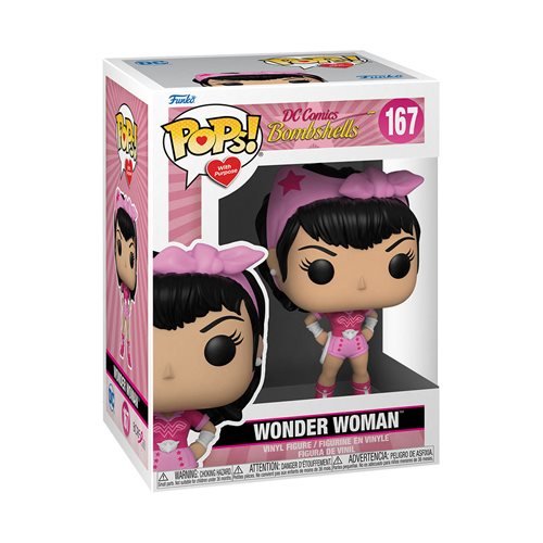 DC Pop! Vinyl Figure Breast Cancer Awareness Bombshell Wonder Woman [167] - Fugitive Toys