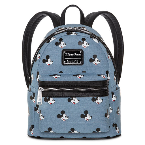 Loungefly x Disney Parks Denim Mickey Mouse Mini Backpack - Fugitive Toys