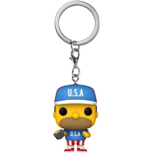 The Simpsons Pocket Pop! Keychain USA Homer - Fugitive Toys