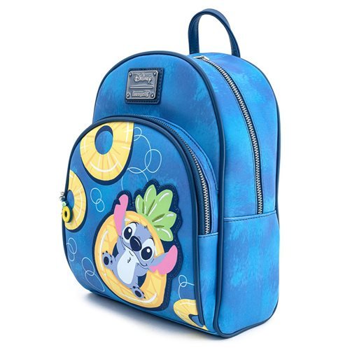Loungefly x Disney Lilo & Stitch Pineapple Floaty Stitch and Scrump Mini Backpack - Fugitive Toys