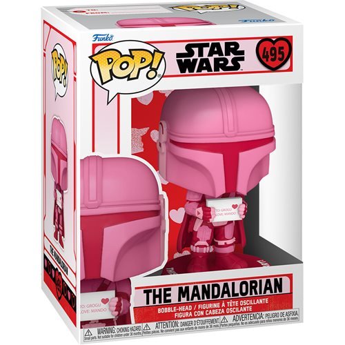 Star Wars Valentines Pop! Vinyl Figure The Mandalorian [495] - Fugitive Toys