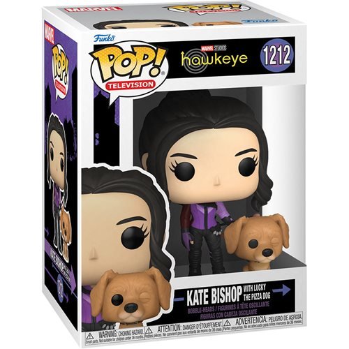 Marvel Hawkeye Series Pop! Vinyl Figure Kate Bishop with Lucky the Pizza Dog [1212] - Fugitive Toys