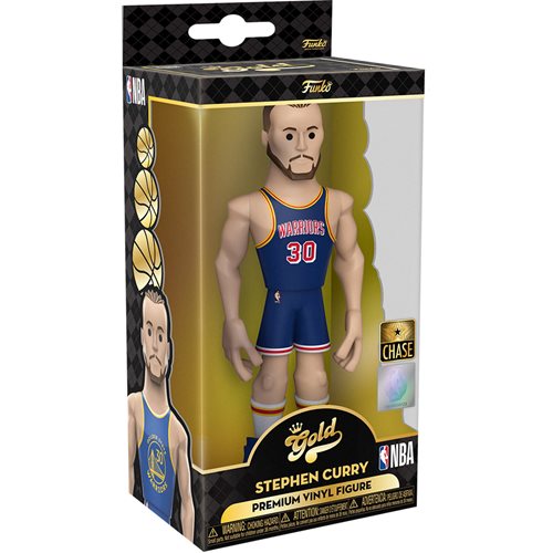 Funko Vinyl Gold Premium Figure: NBA Warriors Stephen Curry (Chase) - Fugitive Toys