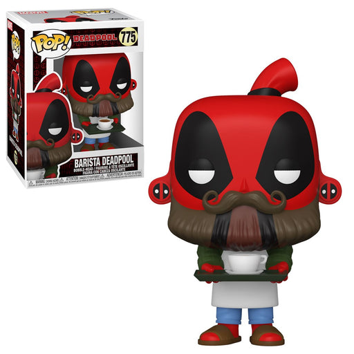 Marvel Deadpool 30th Anniversary Pop! Vinyl Figure Coffee Barista Deadpool [775] - Fugitive Toys