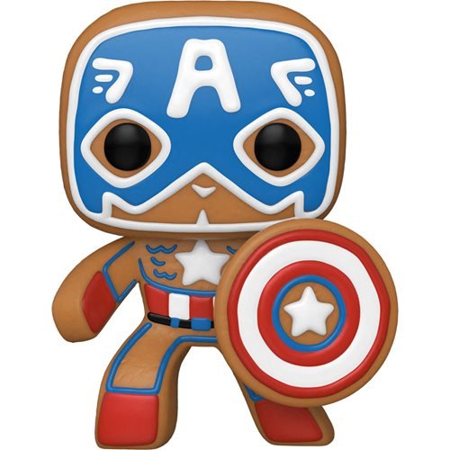 Marvel Pop! Vinyl Figure Holiday Gingerbread Captain America [933] - Fugitive Toys