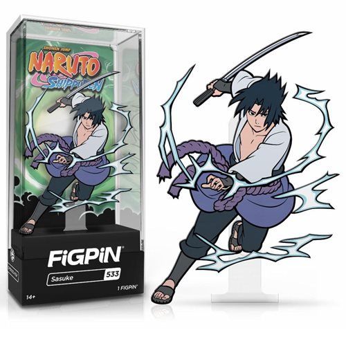 Naruto Shippuden: FiGPiN Enamel Pin Sasuke (Action Pose) [533] - Fugitive Toys