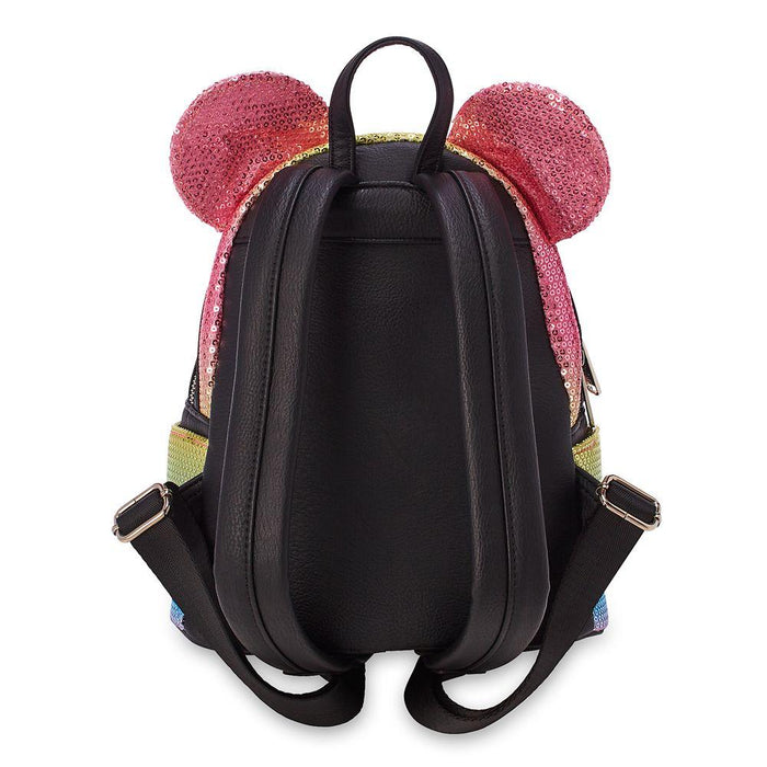 Loungefly x Disney Parks Minnie Mouse Rainbow Sequined Mini Backpack - Fugitive Toys