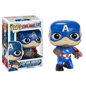 Captain America: Civil War Pop! Vinyl Figures Action Pose Captain America [137] - Fugitive Toys