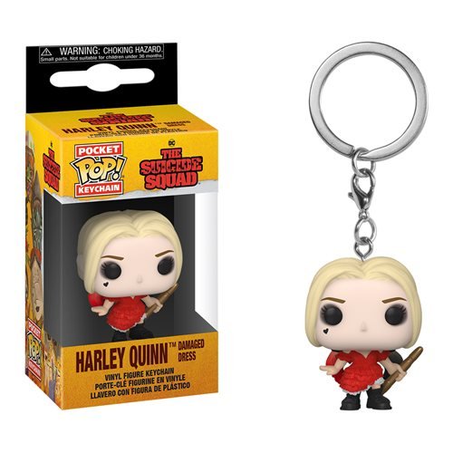 The Suicide Squad Pocket Pop! Keychain Harley Quinn Damaged Dress - Fugitive Toys