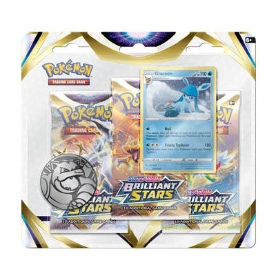 Pokemon TCG Sword & Shield Brilliant Stars 3-Pack Blister Pokemon TCG Sword & Shield Brilliant Stars 3-Pack Blister
