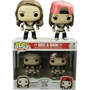 WWE Pop! Vinyl Figure Brie and Nikki Bella Twins Black Uniform [2-pack] - Fugitive Toys