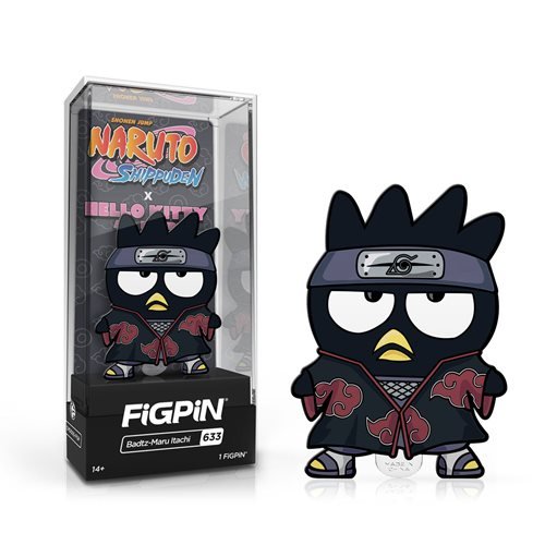 Naruto Shippuden x Hello Kitty: FiGPiN Enamel Pin Badtz-Maru Itachi [633] - Fugitive Toys