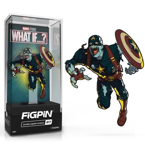 Marvel What If: FiGPiN Enamel Pin Zombie Captain America [817] - Fugitive Toys