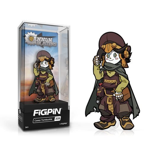 Cannon Busters: FiGPiN Enamel Pin Casey Turnbuckle [335] - Fugitive Toys
