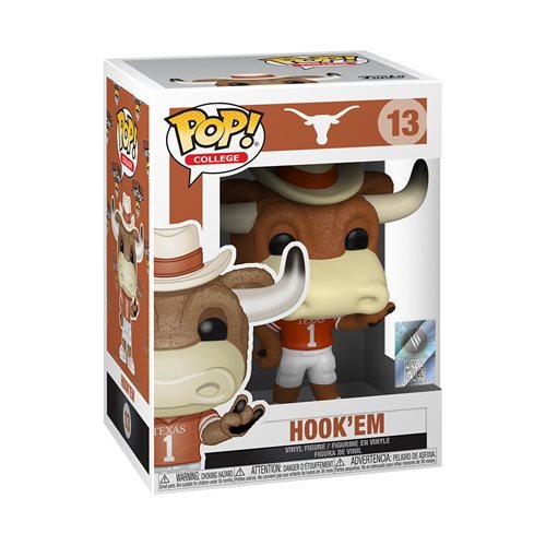 College Mascots Pop! Vinyl Figure The University of Texas Hook 'Em [13] - Fugitive Toys