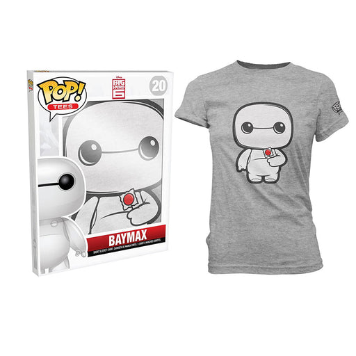 Disney Big Hero 6 Pop! Tees Baymax with Lollipop Womens- Small - Fugitive Toys