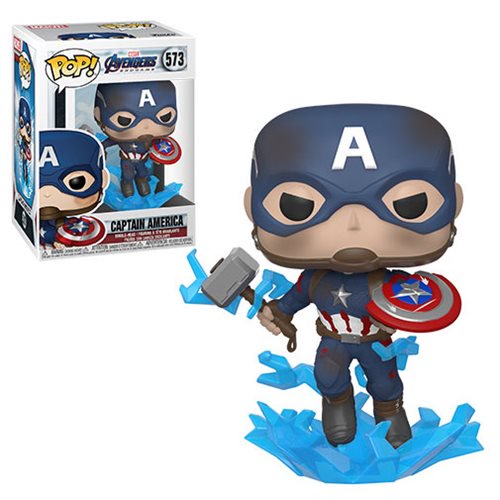 Avengers Endgame Pop! Vinyl Figure Captain America with Broken Shield [573] - Fugitive Toys