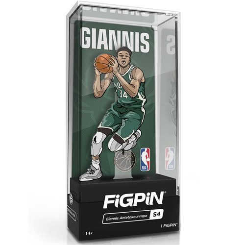 NBA Milwaukee Bucks FiGPiN Enamel Pin Giannis Antetokounmpo [S4] - Fugitive Toys