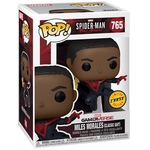 Spider-Man Miles Morales Game Pop! Vinyl Figure Miles Morales Classic Suit (Chase) [765] - Fugitive Toys