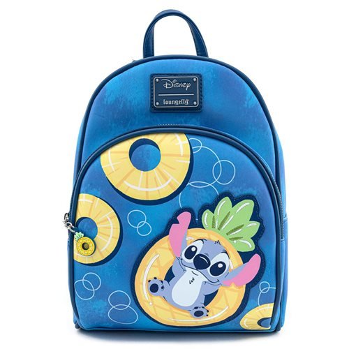 Loungefly x Disney Lilo & Stitch Pineapple Floaty Stitch and Scrump Mini Backpack - Fugitive Toys