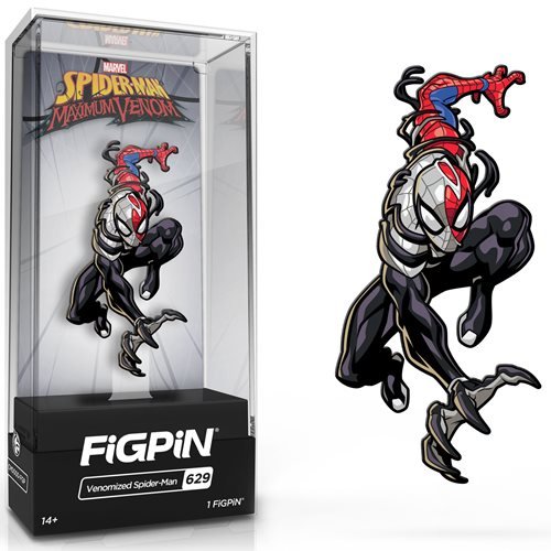 Spider-Man Maximum Venom: FiGPiN Enamel Pin Venomized Spider-Man [629] - Fugitive Toys