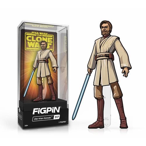 Star Wars The Clone Wars: FiGPiN Enamel Pin Obi Wan Kenobi [517] - Fugitive Toys