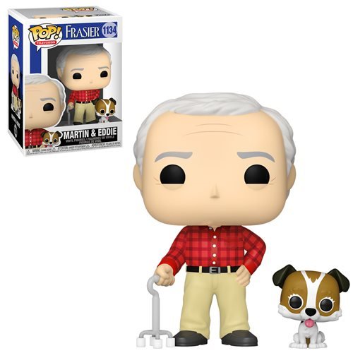 Frasier TV Pop! Vinyl Figure Martin with Eddie [1134] - Fugitive Toys