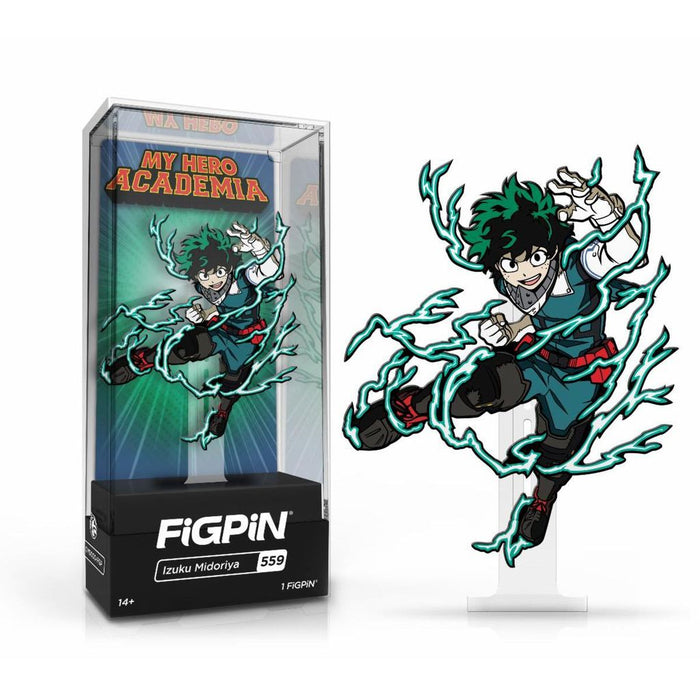 My Hero Academia: FiGPiN Enamel Pin Izuku Midoriya (Action Pose) [559] - Fugitive Toys