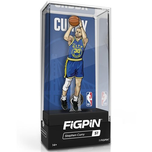 NBA Golden State Warriors FiGPiN Enamel Pin Stephen Curry [S1] - Fugitive Toys