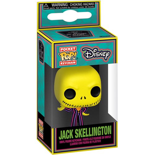 Disney Pocket Pop! Keychain Jack Skellington (Blacklight) [The Nightmare Before Christmas] - Fugitive Toys